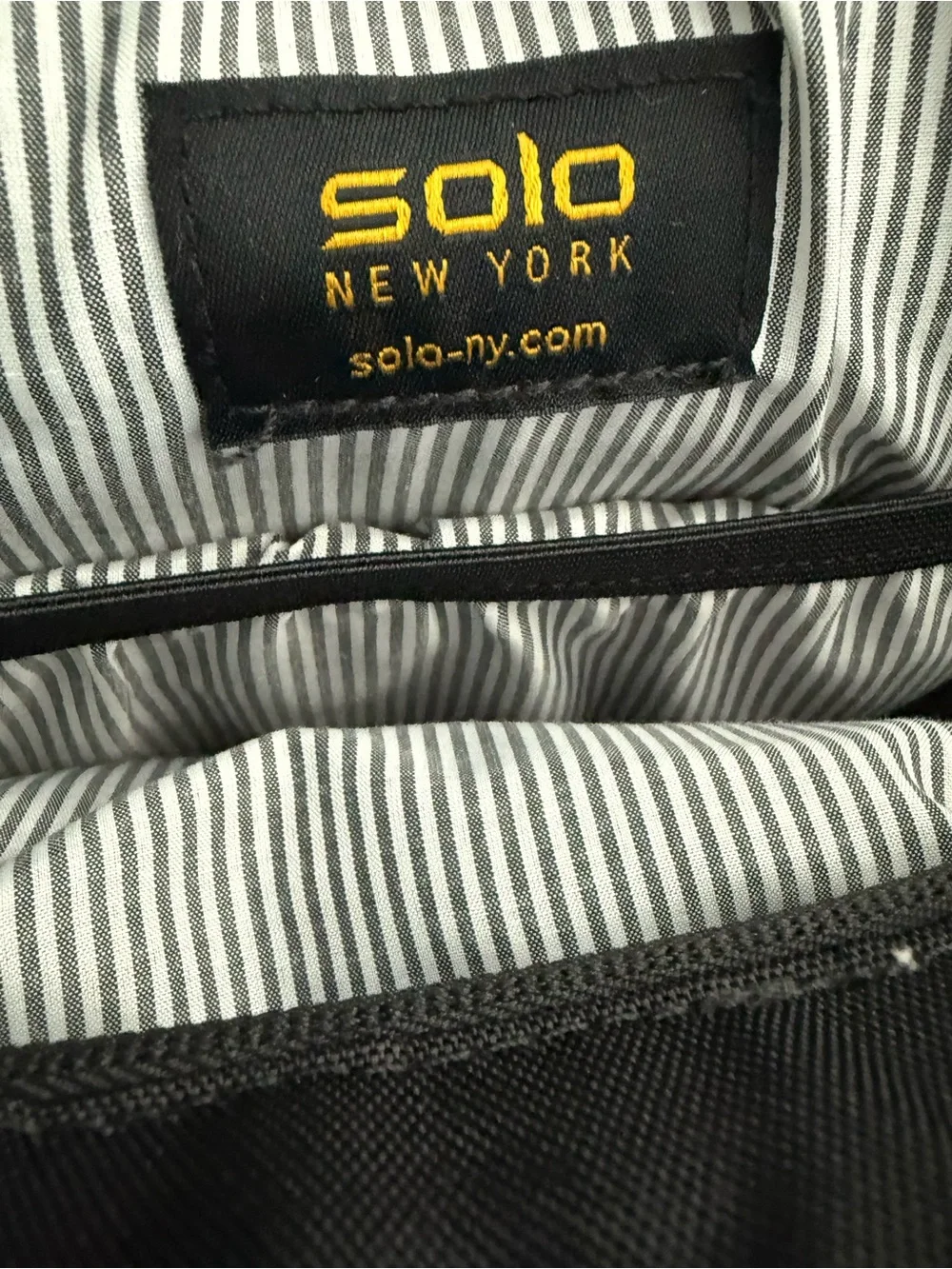 Parker Hybrid Black backpack/Tote Bag with Gold Accents - Solo NY brand